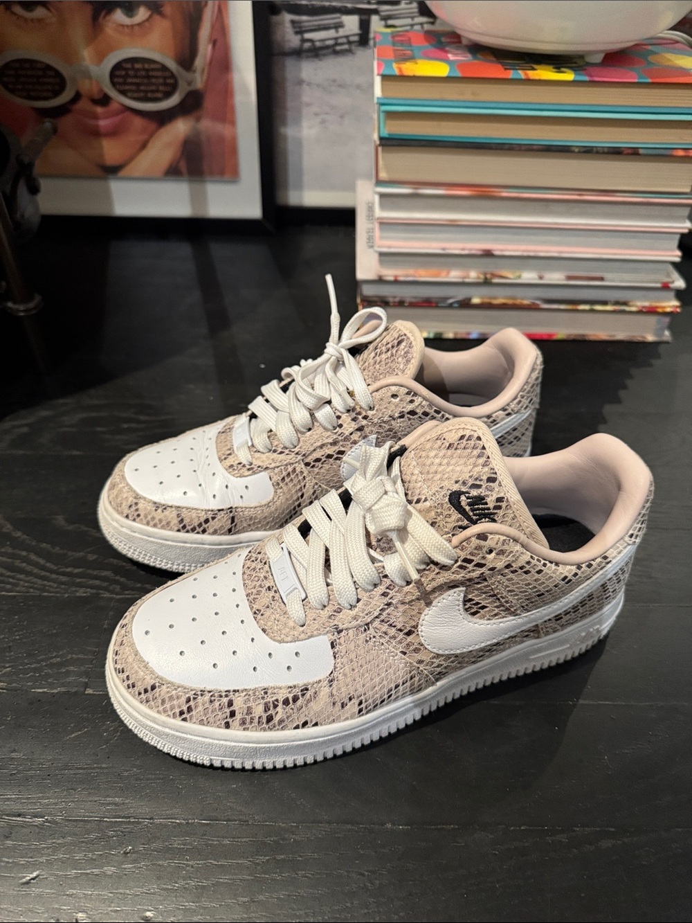 Snakeskin Nike Air Low-Top Sneakers